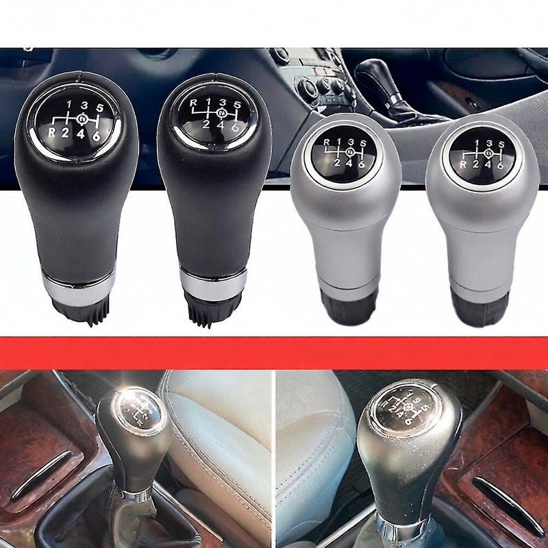 Automatic Manual Leather Gear Shift Knob Cover Compatible With Mercedes Benz C/e/glk W202 W203 W204 5/6 Speed C260 C200 E180 E200 E260 E300 - Image 3