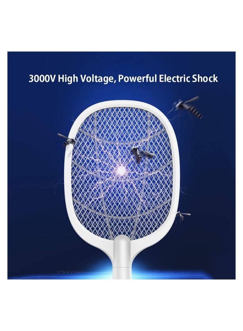 ELTRAZONE Electric Bug Zapper Racket, Mosquito Killer, Fruit Fly Swatter Zap, Two-In-One USB Rechargeable Electronic Swatter Pest Control, LED Lighting Lamp, 3 Layer Mesh Safe to Touch - Image 4