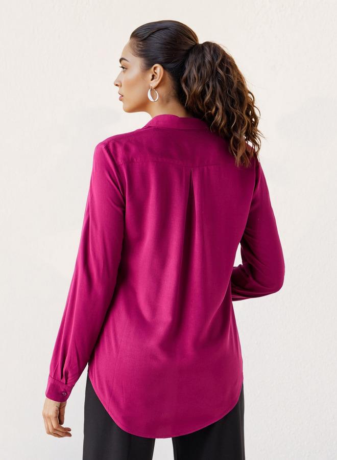 Splash FAV Regular Fit Collared Viscose Shirt - Image 3