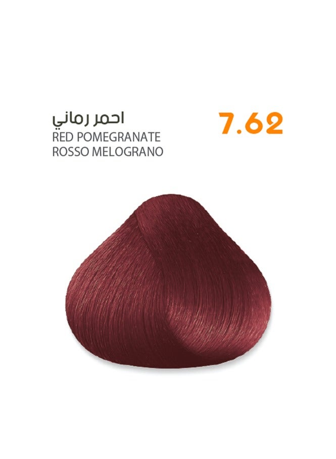 ساڤو كريم صبغة شعر من ساڤو 7.62 أحمر رماني  - غني بالمستخلصات العشبية وزيت البليكس ١٠٠ مل - Image 1