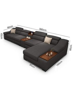 Generic Elegance Meets Comfort 7 Seater Cotton Fabric Combination Set for Cafe and Hotel Living Rooms  - Image 5