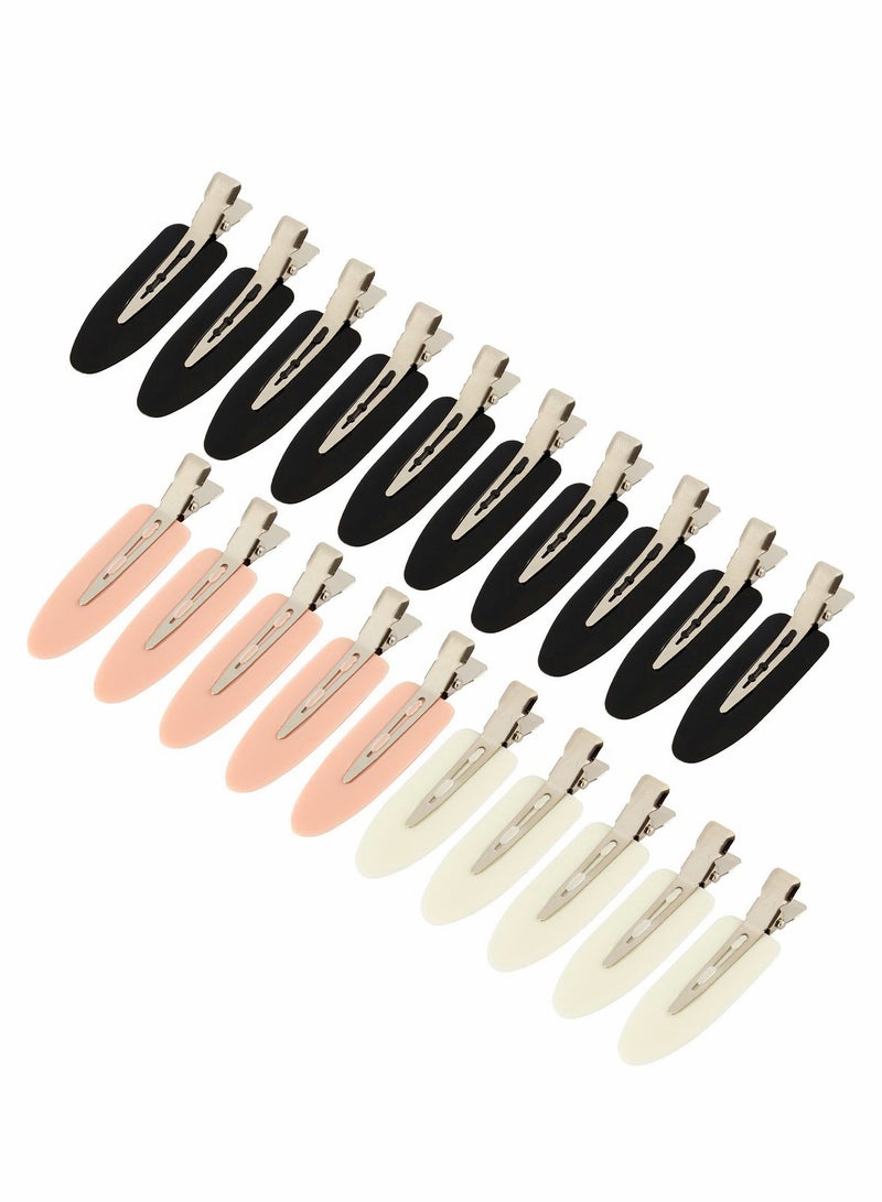 Excefore No Bend Hair Clips, 20 Pcs Pin Curl Clips, No Crease Hair Clip for Hairstyle Bangs Waves Makeup Application - Image 1