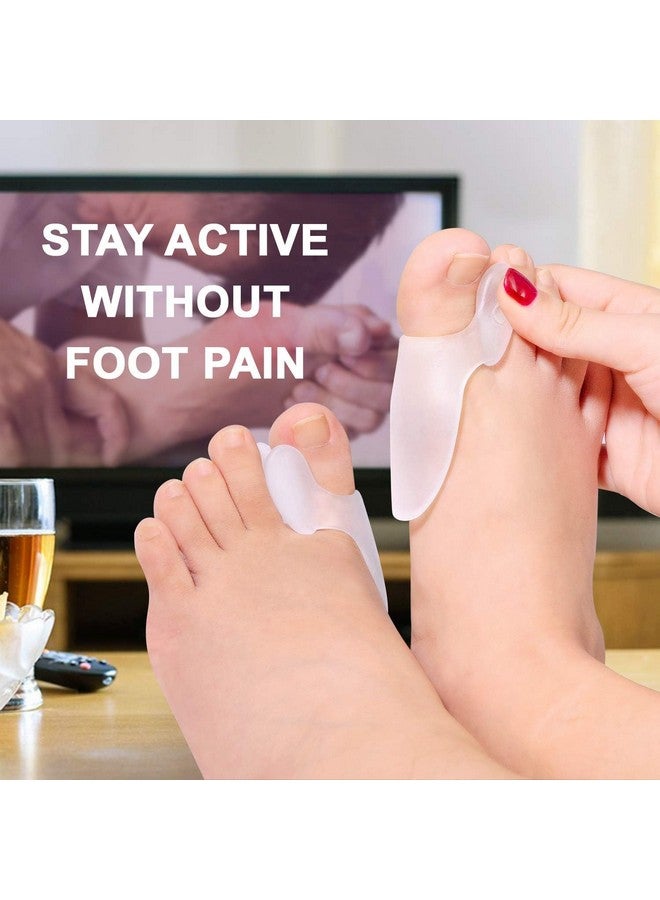 Promifun Bunion Cushion Protector, 10 Packs of Bunion Corrector Pads with Separator for Big Toe, Gel Shield for Foot Pain Relief, Calluses, Corns - Clear - Image 5