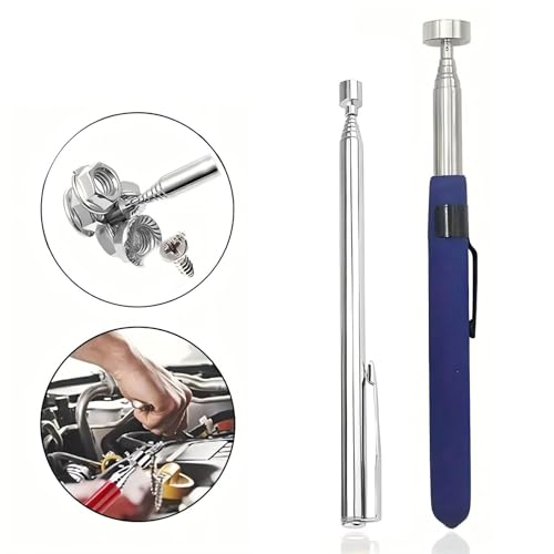 Adullpony Telescoping Magnetic Pickup Tool - Extendable Stick 2Pcs Includes 8LB & 2LB Magnet for Mechanics, Car Tools, Reaching Hard-to-Reach Areas - Image 2