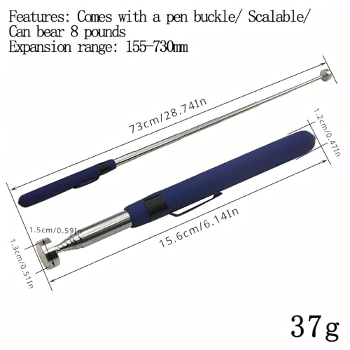 Adullpony Telescoping Magnetic Pickup Tool - Extendable Stick 2Pcs Includes 8LB & 2LB Magnet for Mechanics, Car Tools, Reaching Hard-to-Reach Areas - Image 4