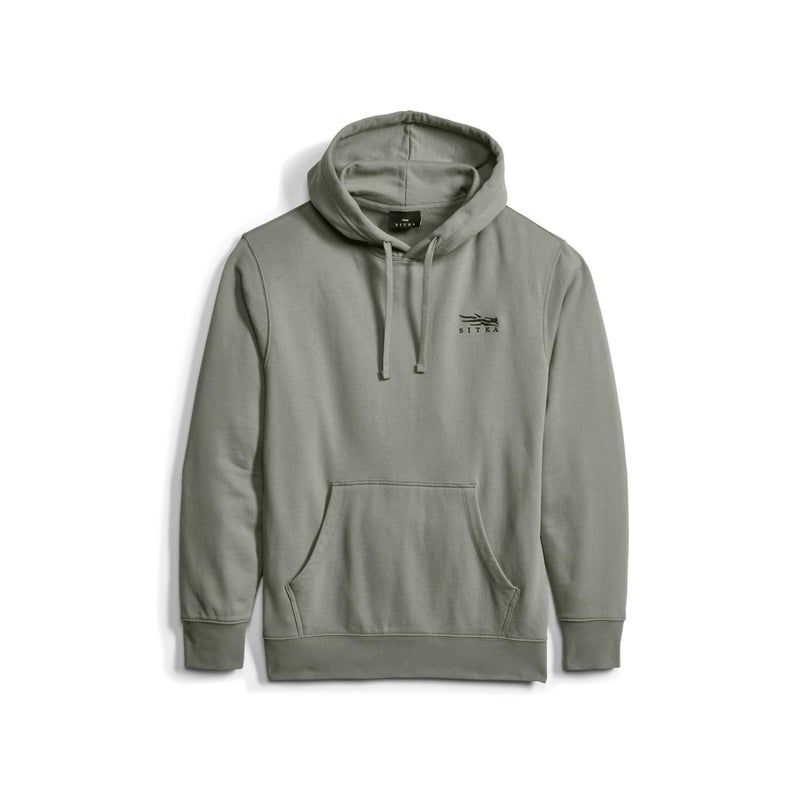 SITKA Icon Classic Pullover Hoodie - Everday Mens Sweatshirt, Herb Green, 2XL