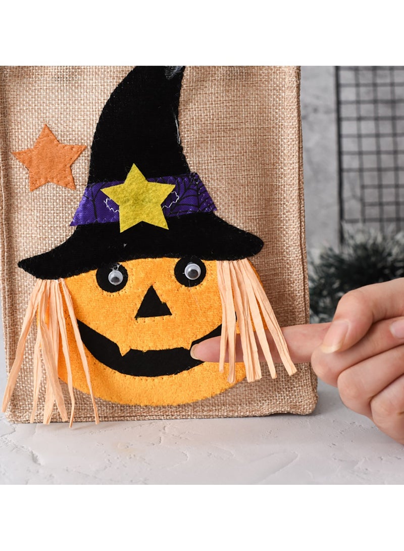 Non-woven Handbags Candy Bags Pumpkin Bag Decorations Prop Gift Bags Halloween (Pumpkin Bag) - Image 4