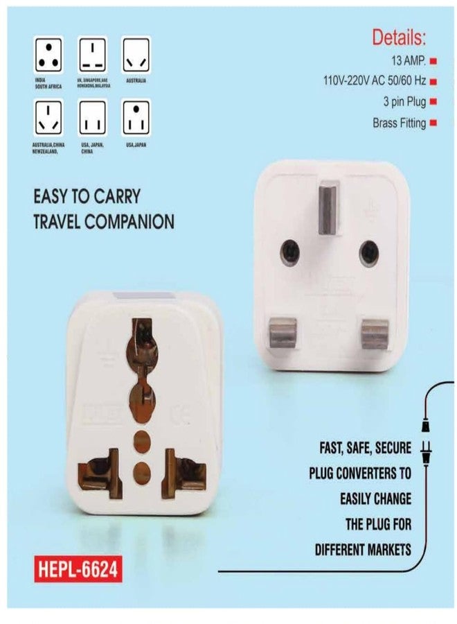 Frocel Adapter for UK, UAE, Hong Kong, Dubai || India to UAE, Hong Kong, Dubai, UK Adapter Plug -Perfect for Laptop, Camera Chargers and More - CE - RoHS (Type G UK/Hong Kong/UAE Set of 1) - Image 5