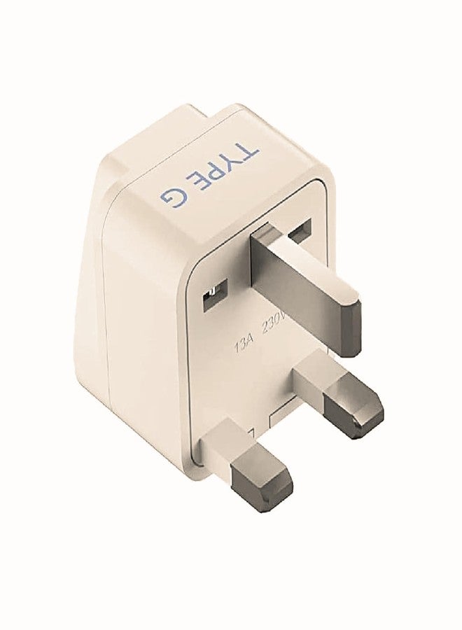 Frocel Adapter for UK, UAE, Hong Kong, Dubai || India to UAE, Hong Kong, Dubai, UK Adapter Plug -Perfect for Laptop, Camera Chargers and More - CE - RoHS (Type G UK/Hong Kong/UAE Set of 1) - Image 1