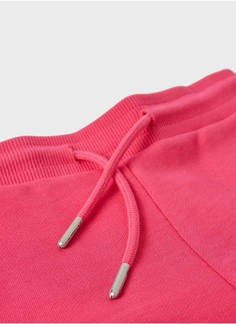 Calvin Klein Jeans - Kids Repeat Monogram Shorts Hot Magenta - Image 1