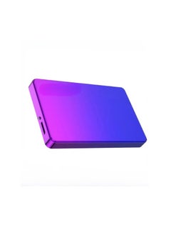 External Hard Drive, USB3.0 Ultra Slim HDD Storage Device, Portable Compact High-speed Mobile Hard Disk Compatible for Pc, Desktop, Mobiles, Laptop, Game Console, Ps4, (Gradient Blue Purple, 80GB)
