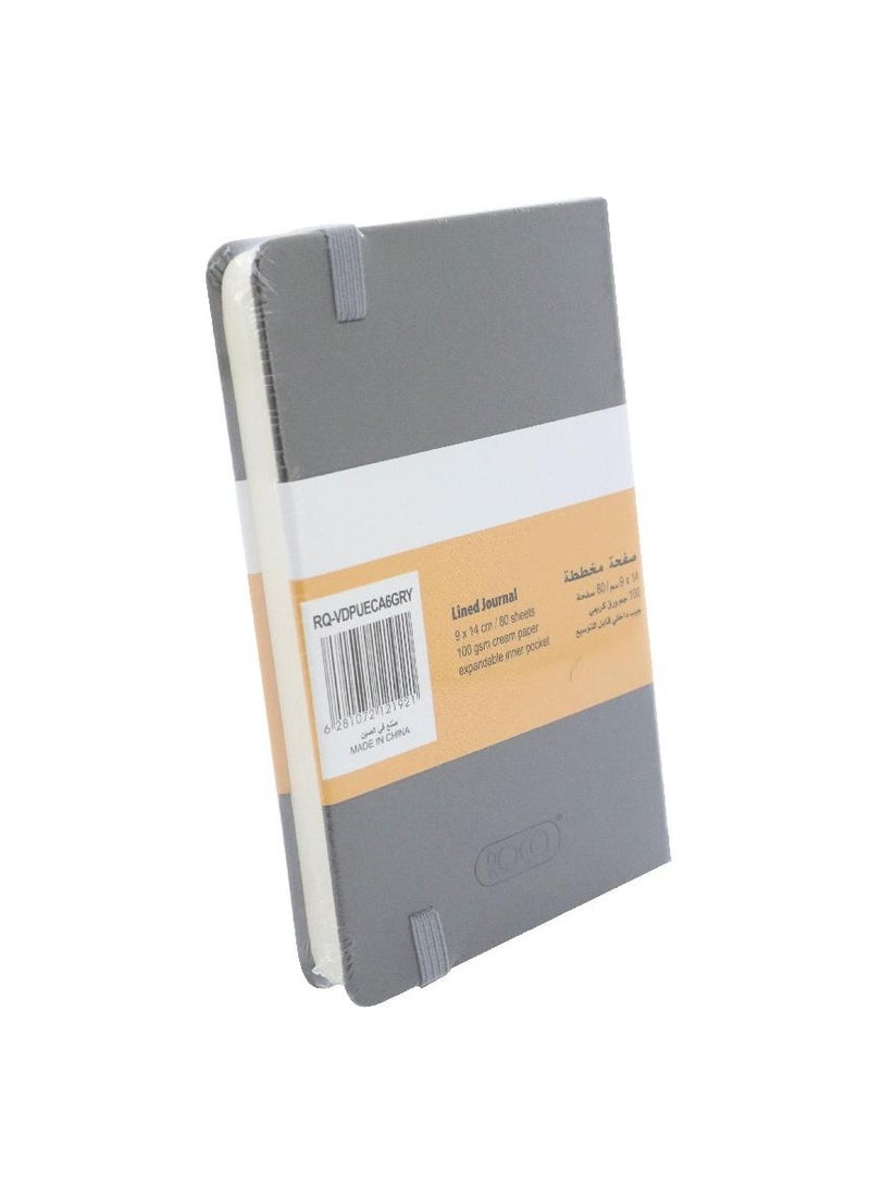 روكو دفتر ملاحظات منقوش بشريط مطاطي 9 × 14 سم، 160 صفحة - Image 2