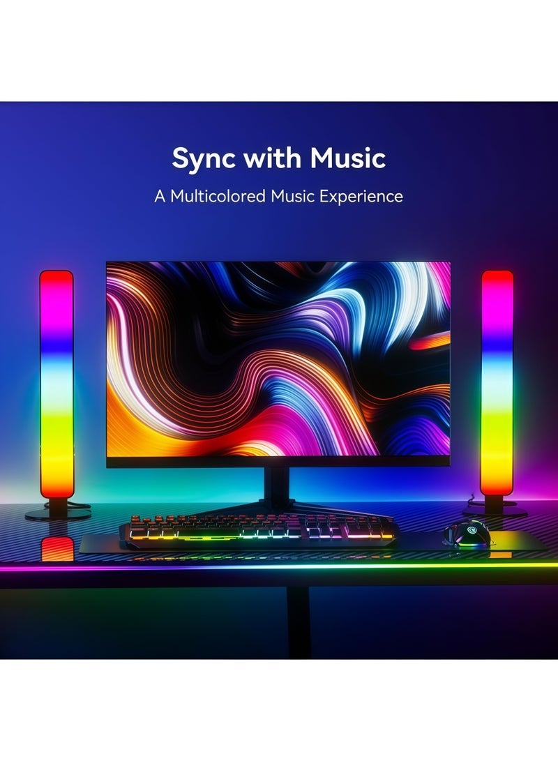 Lurette 1Pack Smart RGB LED Light Strip, 15 Dynamic Modes, Supports Music Synchronization, Color Changing Gaming TV Backlight, 16 Million Colors, Suitable for Bedrooms, TVs, and Gaming Desks (Remote Control and Bluetooth) - Image 3