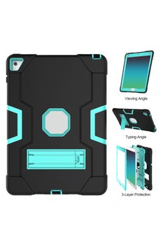 Generic Protective Case Cover For Apple iPad Air 2/iPad 6 9.7-Inch Black/Green  - Image 2