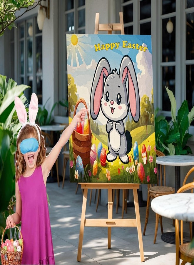 BASHOUT Easter Party Game, Pin The Tail on The Bunny, Sticker Tails for Bunny Game, Holiday Activity, Blindfold Included, Fun Easter Game, All Ages Game for Easter, 24 Sticker Tails - Image 5