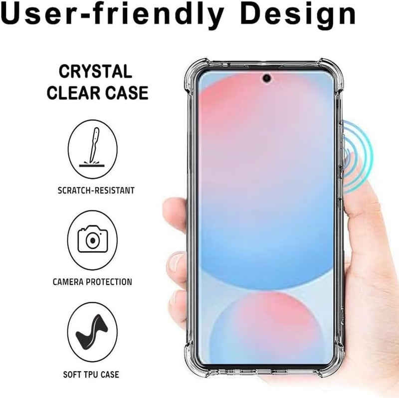 Realcase غطاء خلفي سيليكون لجهاز سامسونج A56 5G، مقاوم للخدوش، شفاف كريستالي، واقي للصدمات، غطاء خلفي لجهاز سامسونج جالاكسي A56 5G - Image 3