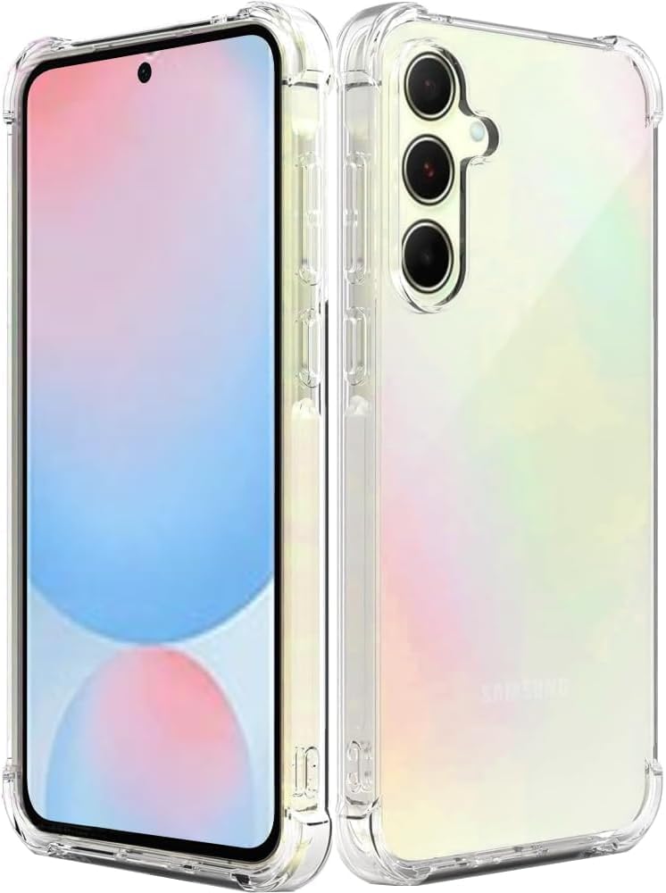 Realcase غطاء خلفي سيليكون لجهاز سامسونج A56 5G، مقاوم للخدوش، شفاف كريستالي، واقي للصدمات، غطاء خلفي لجهاز سامسونج جالاكسي A56 5G - Image 1