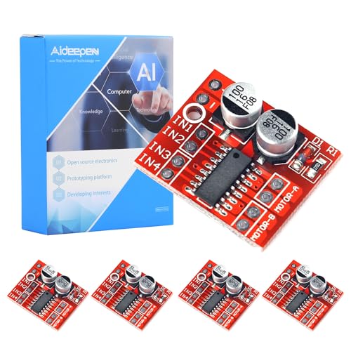 Aideepen 5pcs Dual H-Bridge DC Stepper 1.5A 2 Way DC Motor Driver Module Replace Stepper L298N for Smart Car Power - Image 5