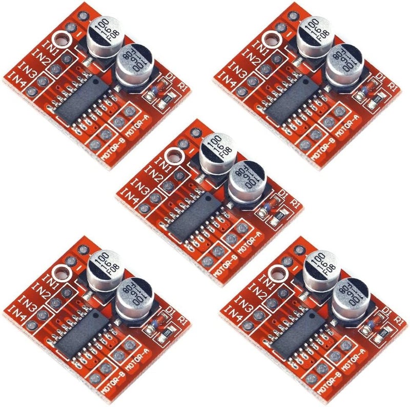Aideepen 5pcs Dual H-Bridge DC Stepper 1.5A 2 Way DC Motor Driver Module Replace Stepper L298N for Smart Car Power - Image 1