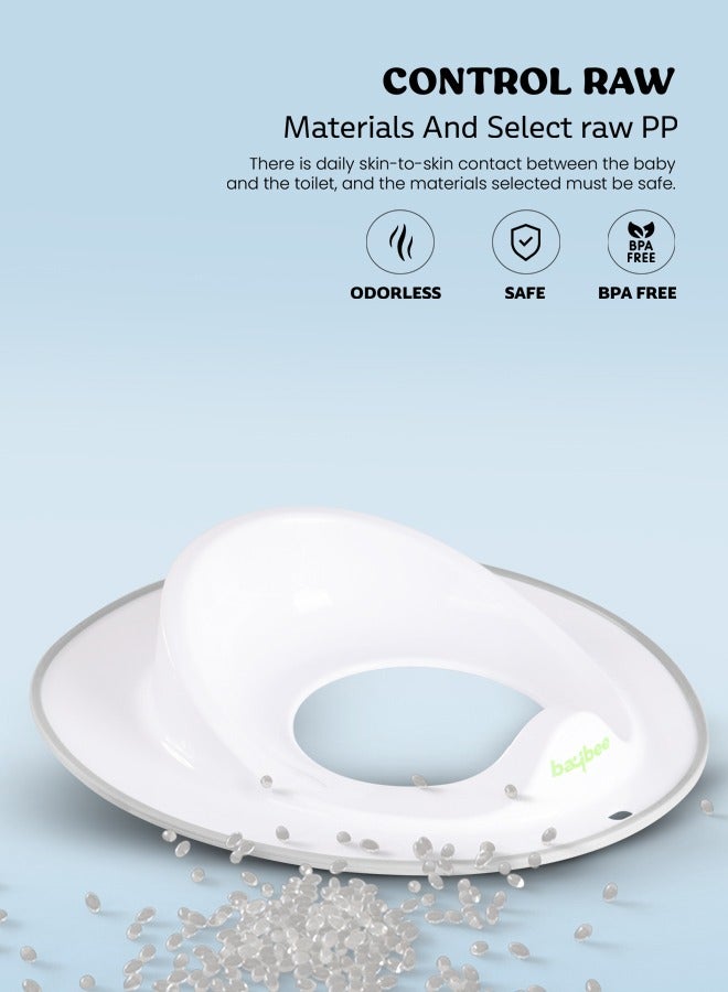 بيبي مقعد المرحاض للأطفال من بايبي تايني تريك | كرسي مقعد تدريب الأطفال على المرحاض، يناسب المراحيض الدائرية والبيضاوية، غير قابل للانزلاق مع مقعد واقي من الرذاذ للأطفال من سن 1 إلى 8 سنوات للأطفال والأولا - Image 5
