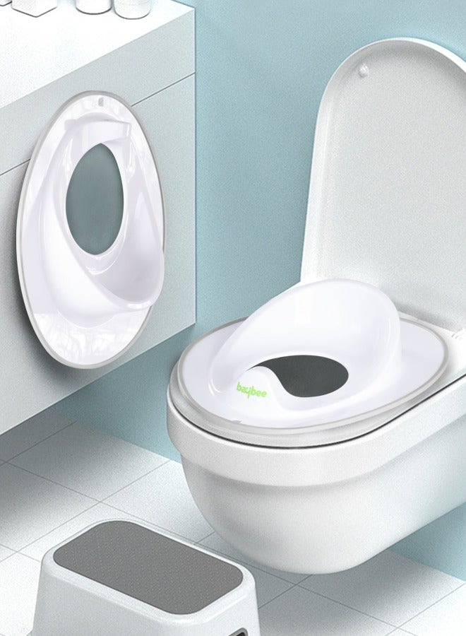 بيبي مقعد المرحاض للأطفال من بايبي تايني تريك | كرسي مقعد تدريب الأطفال على المرحاض، يناسب المراحيض الدائرية والبيضاوية، غير قابل للانزلاق مع مقعد واقي من الرذاذ للأطفال من سن 1 إلى 8 سنوات للأطفال والأولا - Image 1