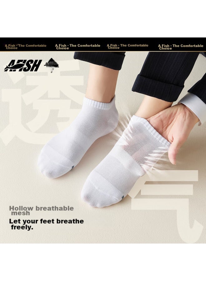A Fish Socks For Men, 7a Grade Antibacterial And Odor-resistant, Spring And Summer Sports Socks, Casual Long And Short Cotton Socks, Recommended By Baoqiang - Image 2
