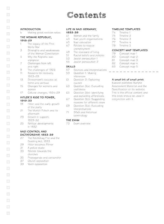 Pearson REVISE Edexcel GCSE (9-1) History Weimar and Nazi Germany Revision Notebook: For 2024 and 2025 assessments and exams (Revise Edexcel GCSE History 16)  - Image 4