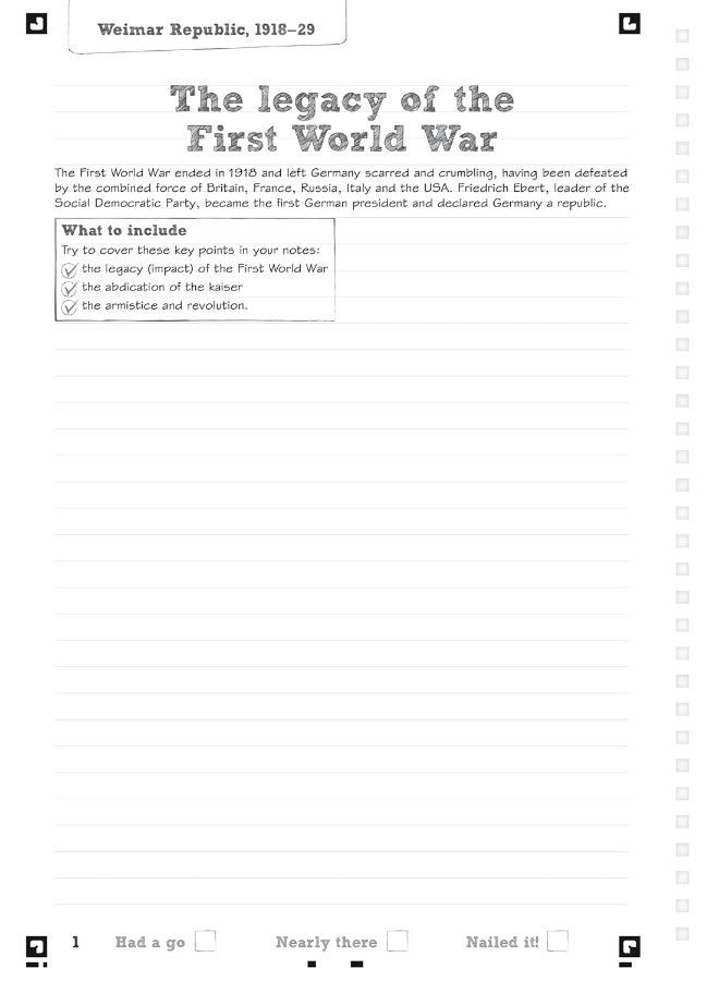 Pearson REVISE Edexcel GCSE (9-1) History Weimar and Nazi Germany Revision Notebook: For 2024 and 2025 assessments and exams (Revise Edexcel GCSE History 16)  - Image 5