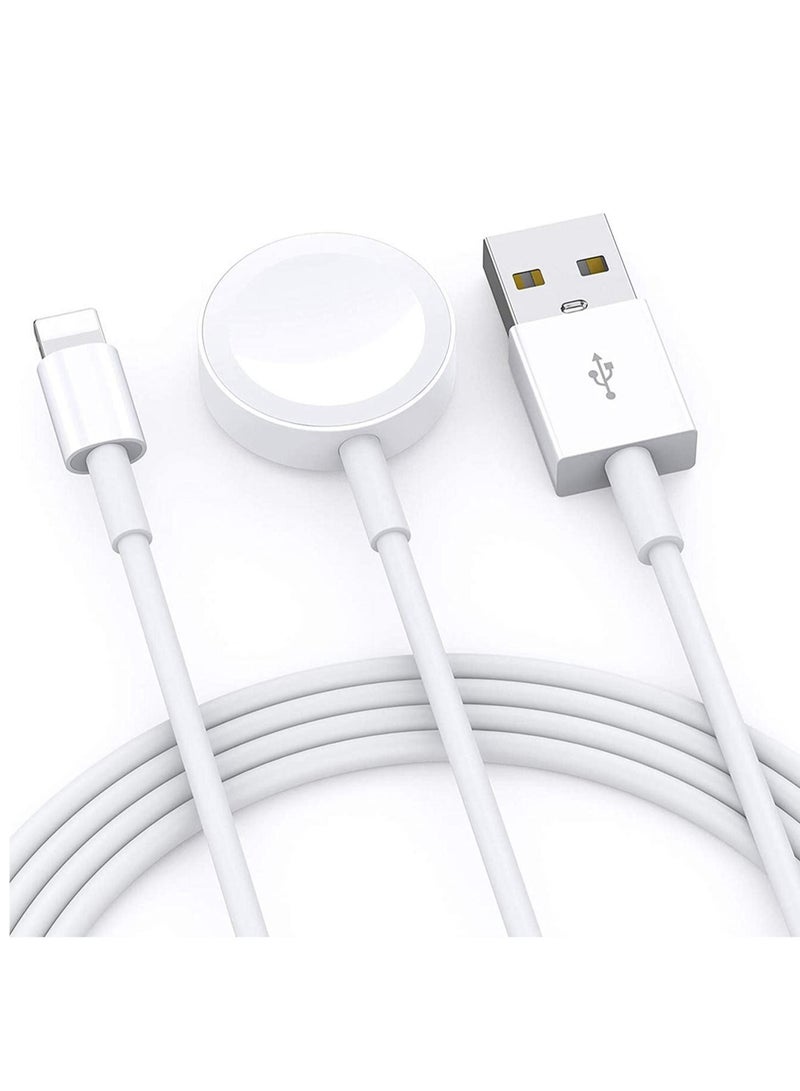 Update Version Smart Watch Charger Wireless USB 3.3 ft/1m Charging Cable for Apple Watch Series SE/6/5/4/3/2/1 iOS 6.0 & iPhone 12/11/Pro/Max/XR/XS/XS Max/X&iPad Series