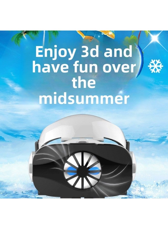 5F Mobile Phone Vr Virtual Reality Glasses Headset 3D Helmet Headset Version With Heat Dissipation Vr Glasses-Color:5F Heat Dissipation Version - Image 3