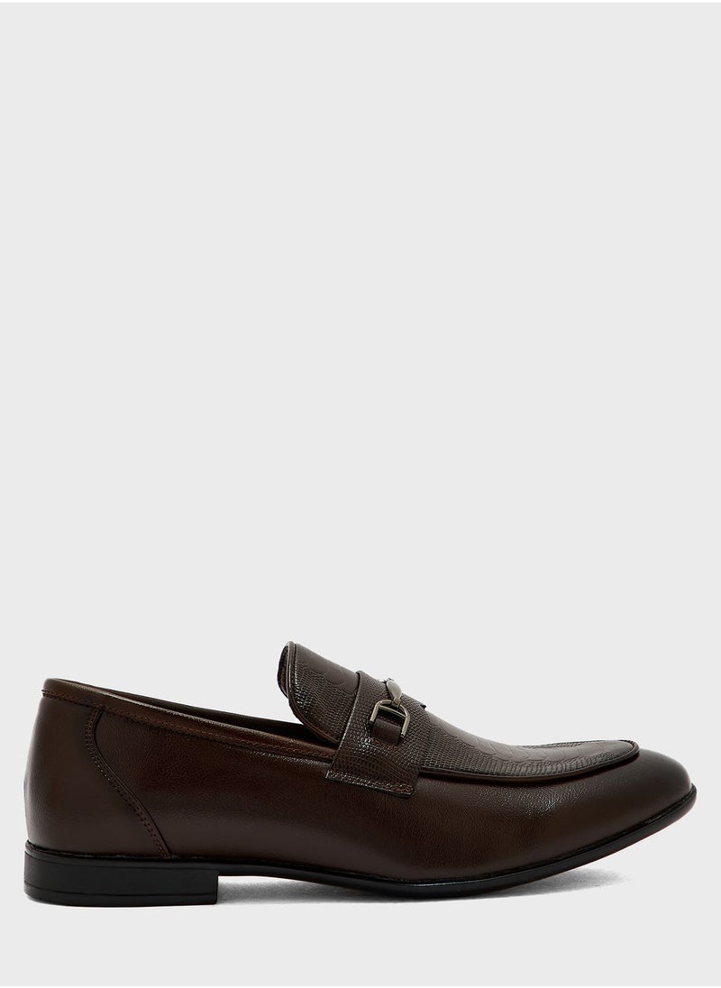 Robert Wood - Reptile Print Formal Slip Ons - Image 1