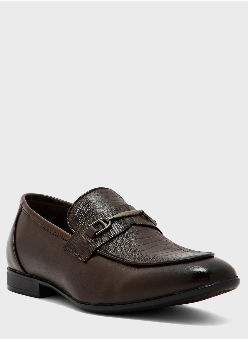 Robert Wood - Reptile Print Formal Slip Ons - Image 1