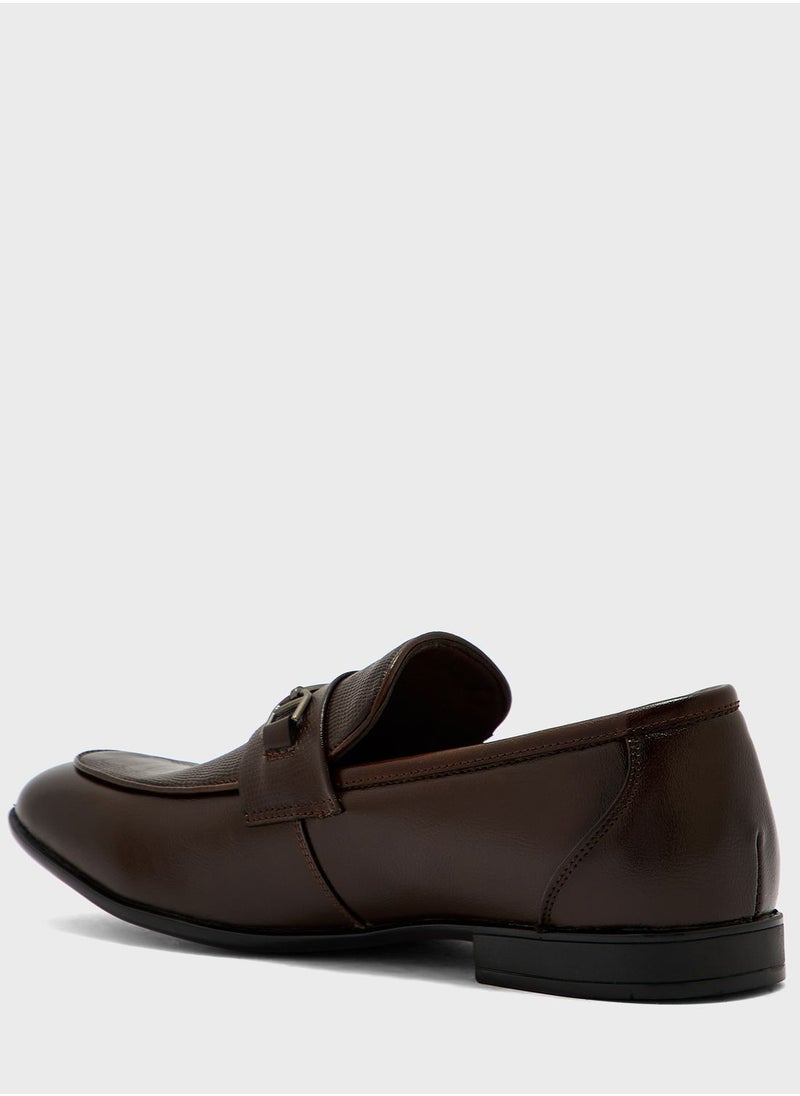 Robert Wood - Reptile Print Formal Slip Ons - Image 1