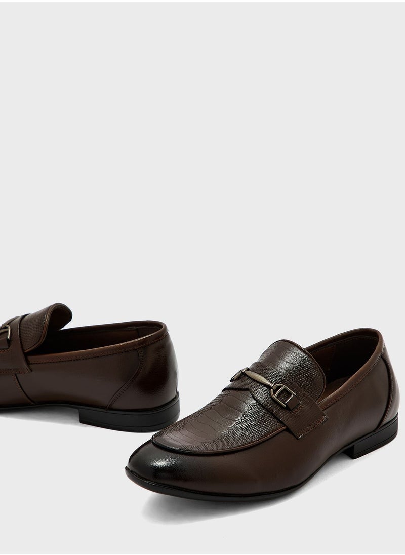 Robert Wood - Reptile Print Formal Slip Ons - Image 1