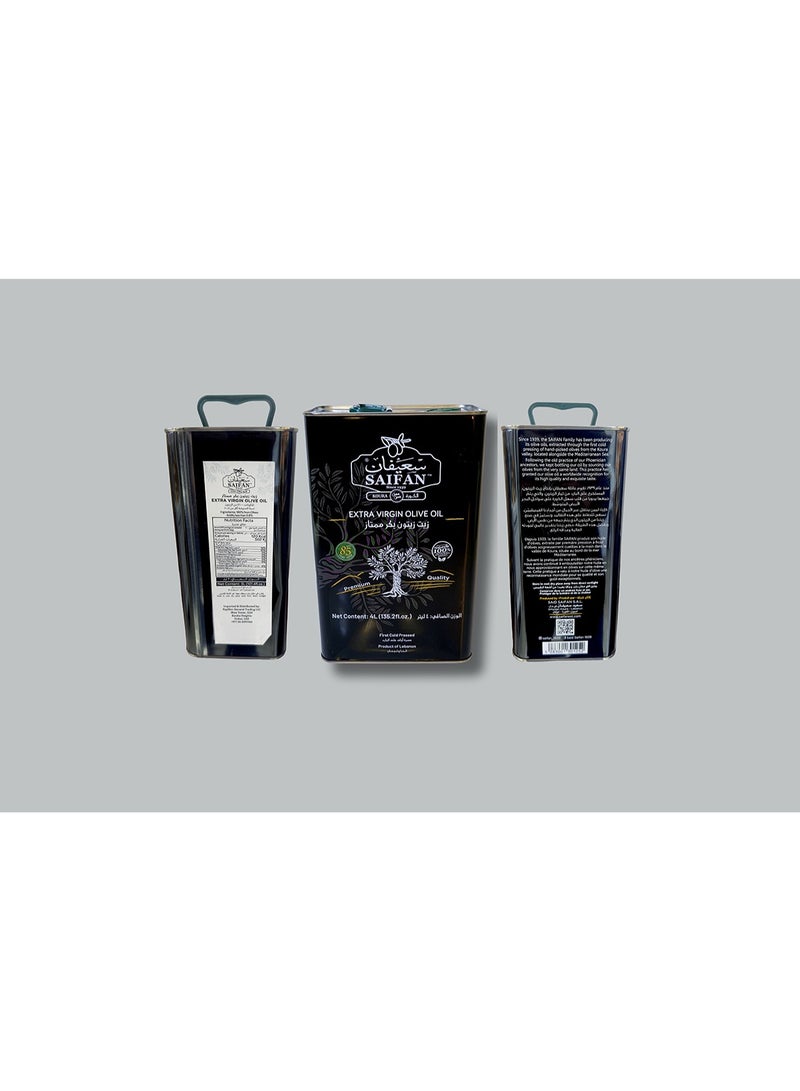 SAIFAN Extra Virgin Olive Oil Tin 4 litres | Lebanon