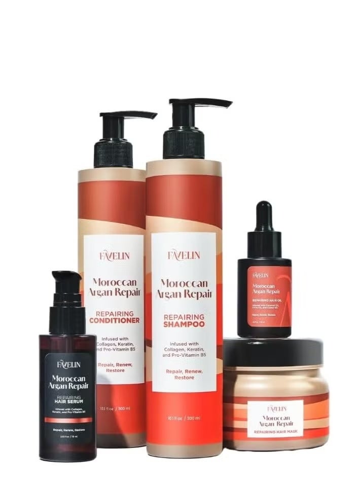 ڤاڨلين بلسم إصلاح الشعر بالأرغان المغربي مع الكيراتين والكولاجين 300 مل - Image 3