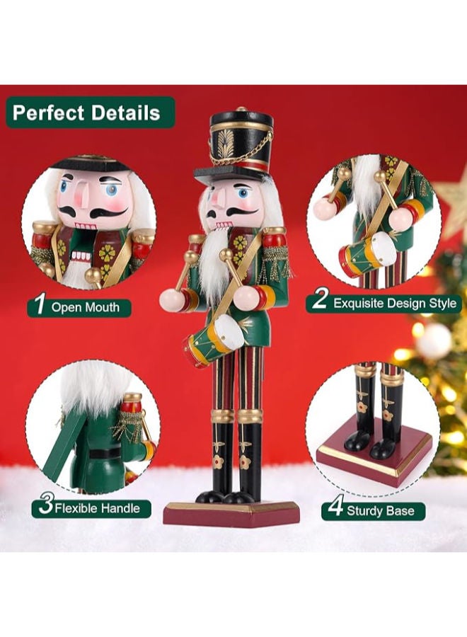 3 قطع - جندي كسارة البندق الخشبي لعيد الميلاد - Image 3