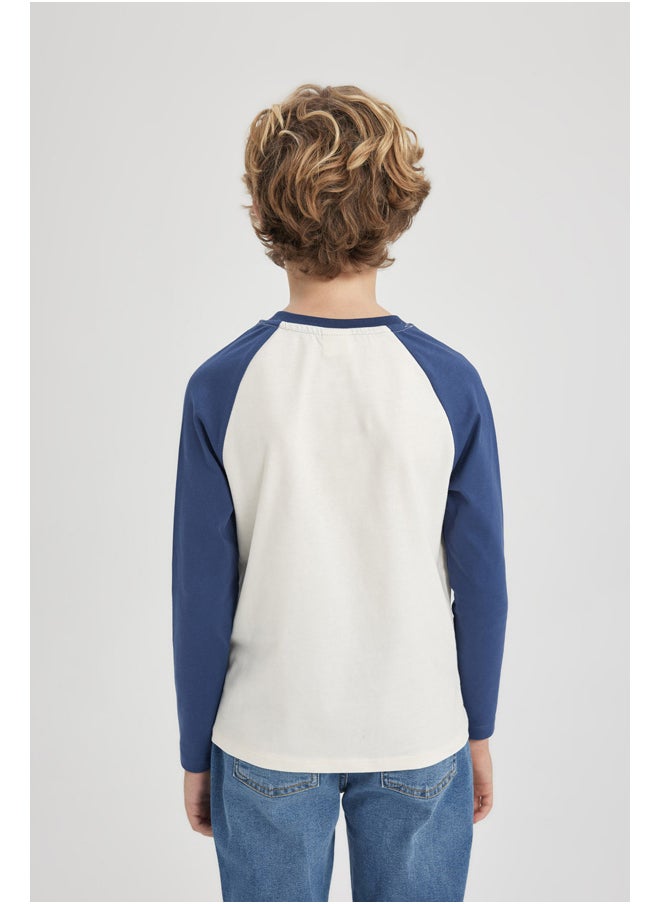 DeFacto - Boy Regular Fit Crew Neck Knitted Long Sleeve T-Shirt - Image 1