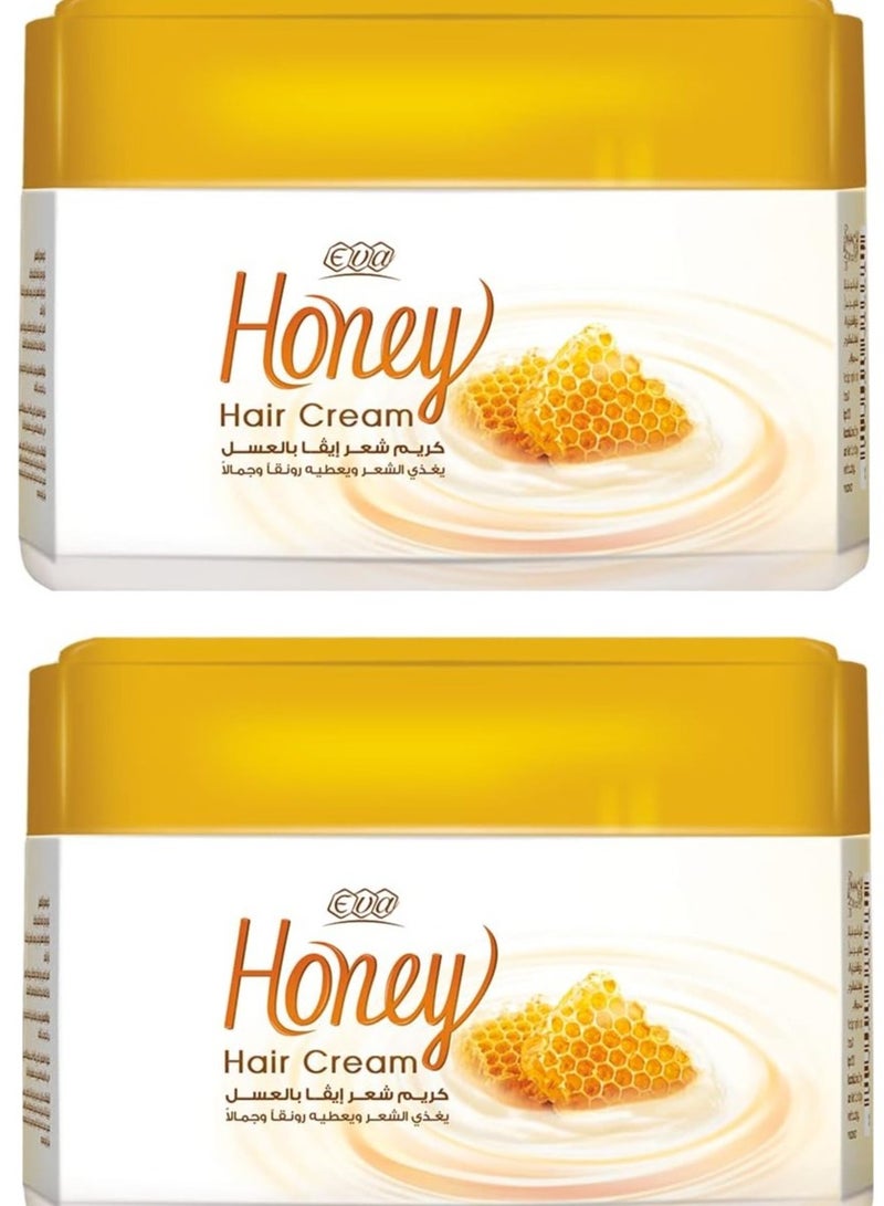 إيفا قطعتين من كريم شعر بالعسل يغذي الشعر ويعطيه رونقا وجمالا 45جم