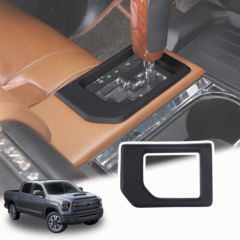 LLKUANG for Toyota Tundra 20142021 ABS Center Console Gear Shift Panel Frame Trim Car Accessories Matte Black