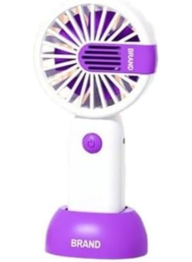 ECVV Mini Handheld Fan Battery Operated Small Personal Portable Fan Speed Adjustable USB Rechargeable Fan Cute Design Powerful for Women, Men, Indoor, Outdoor, Travelling - Image 3