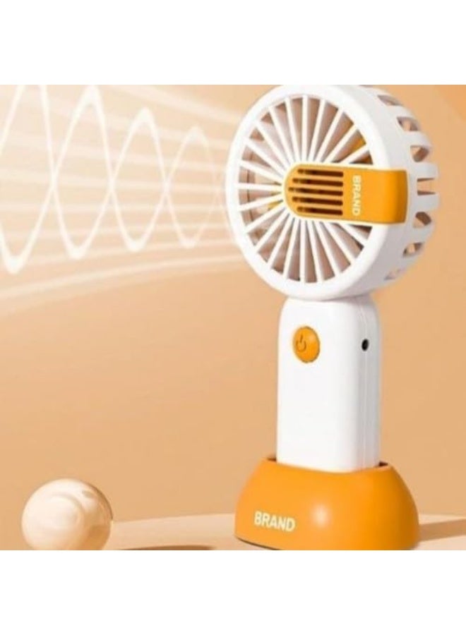 ECVV Mini Handheld Fan Battery Operated Small Personal Portable Fan Speed Adjustable USB Rechargeable Fan Cute Design Powerful for Women, Men, Indoor, Outdoor, Travelling - Image 4
