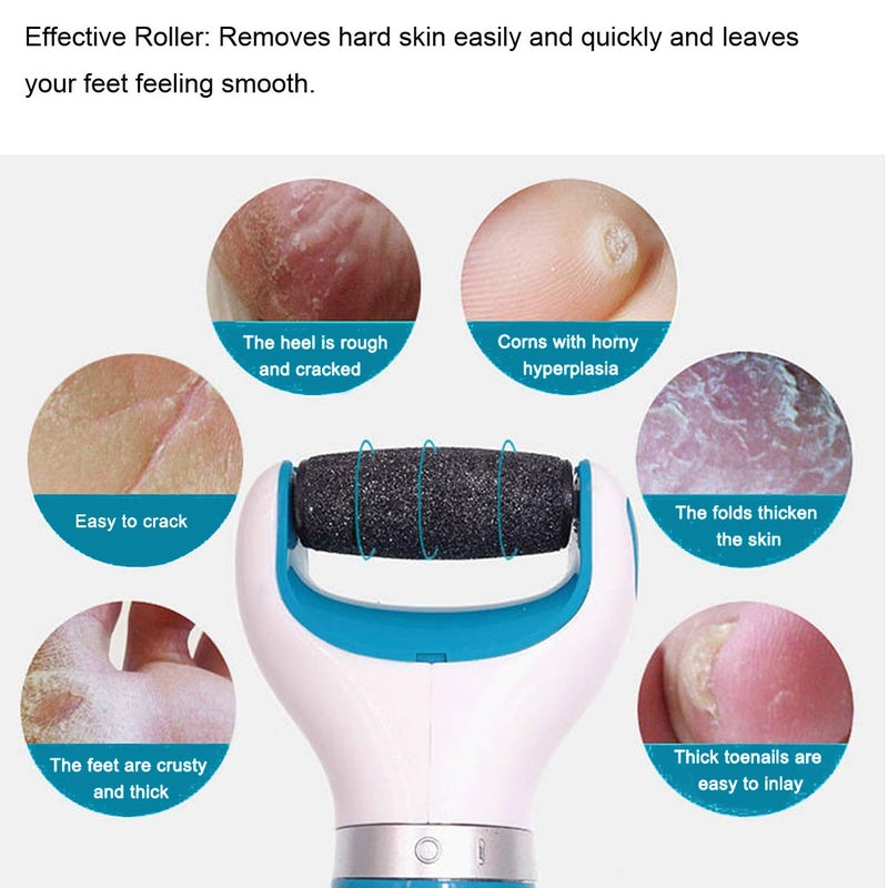 GOMINYUF 12 Pack Replacement Rollers for Amope Pedi Refills Electronic Perfect Foot File-(6 Extra Coarse& 6 Regular Coarse) - Image 5