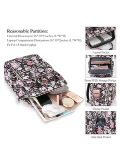 QSHOP Mummy Backpack, Large Capacity Waterproof Baby Diaper Bag with Iron Chassis Portable Travel Bags Baby Essentials for Newborn Moms  - Image 4