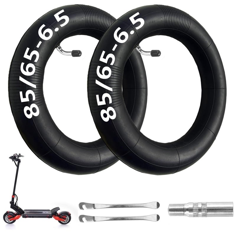 Hromra 856565 Inner Tube Scooter Tires Electric Scooter 10 inch Tires Thickened Bent Mouth Vavle Valve Extension and Tire Levers 2 Pack - Image 3