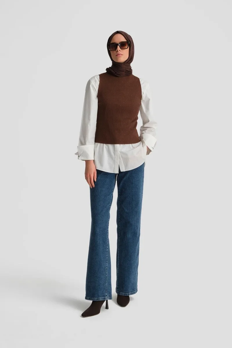 ARMINE Stone Knitwear 24KD2807 Bitter Brown