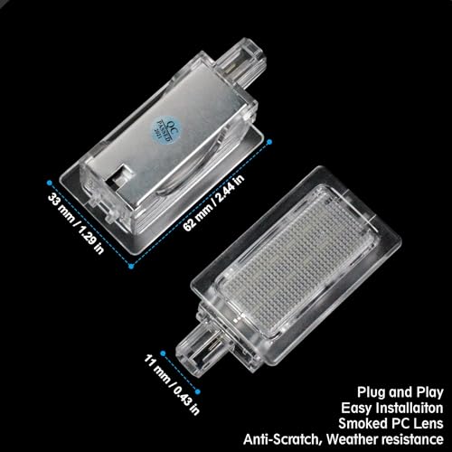 NDRUSH LED Car Door Light Puddle Lights Performance Courtesy Shadow Light Compatible with 2011-2017 Chrysler 200 2005-2020 Chrysler 300 2008-2014 Dodge Avenger 2008-2020 Challenger 2006-2020 Charger - Image 5