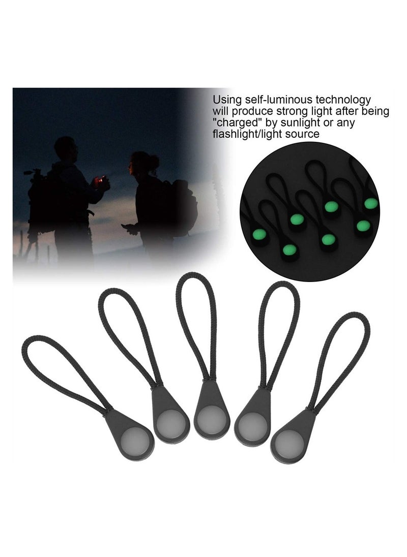 SYOSI Self Luminous Zipper Pull, 20Pcs Glow in The Dark Anti Lost Backpack Zipper Puller Head Machine Washable Portable Zipper Pull for Outdoor Mountaineering Camping for Backpacks Jackets  - Image 3
