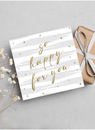 So Happy for You Greeting Card
