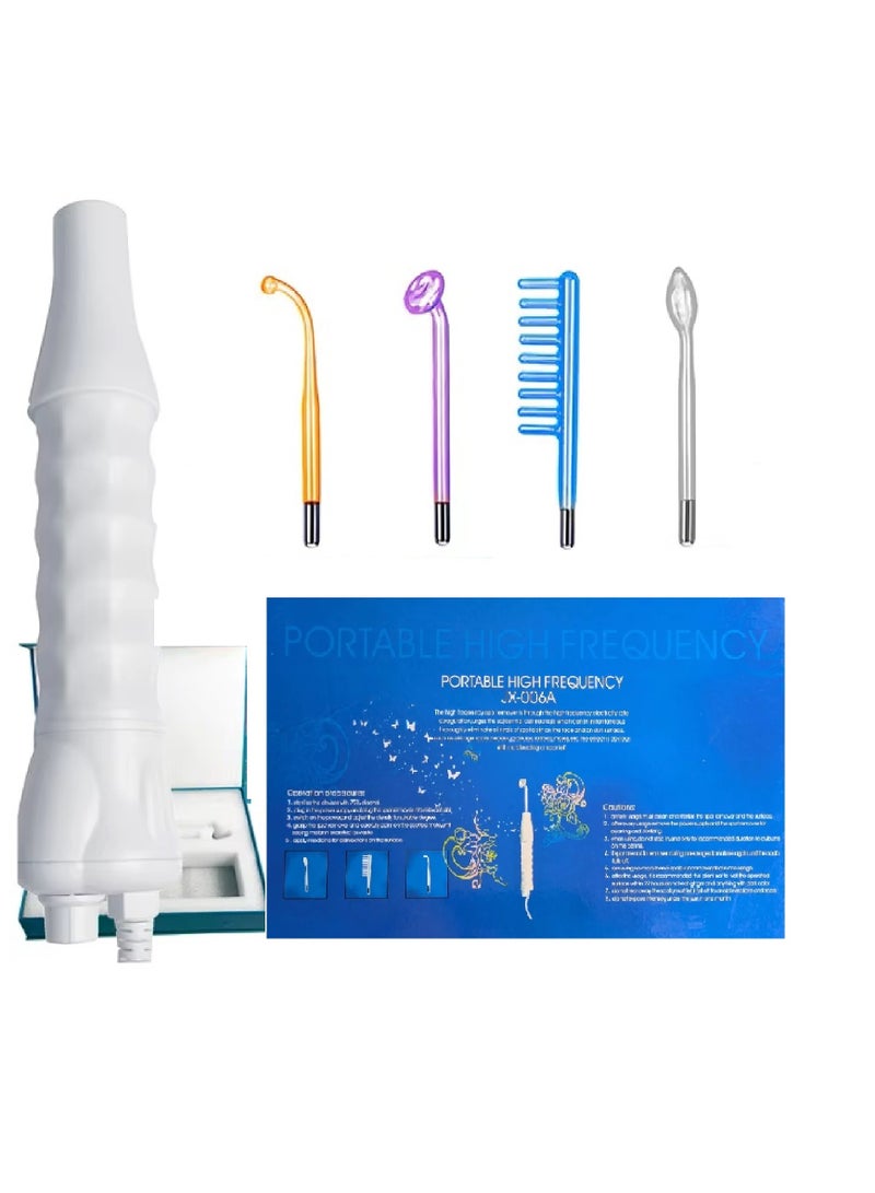 Generic 4 in 1 Multifunctional High Frequency Electrotherapy Device, Handheld Electrotherapy Comb, for Hair Growth and Facial Acne Treatment  - Image 1